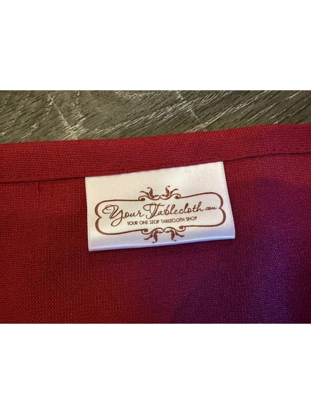 NEW Set of 12 Burgundy Cloth Napkins 20x20 & 6 Floral Gold Napkin Rings